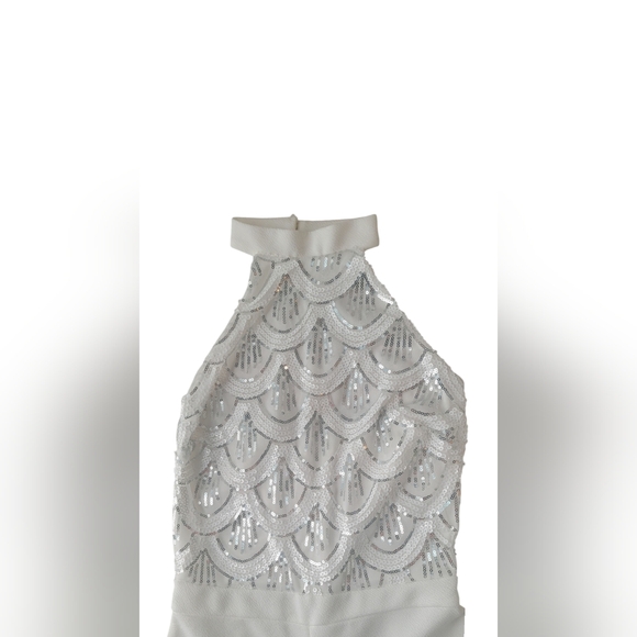 Charlotte Russe White Halter Jumpsuit - Picture 2 of 8